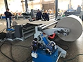 ماكينة قص وإعادة لف الكرتون